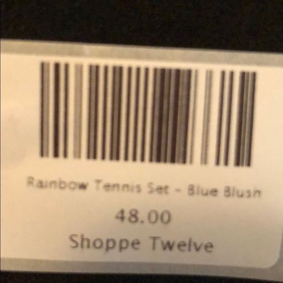 Blue Blush Rainbow Tennis Set. - Picture 6 of 6